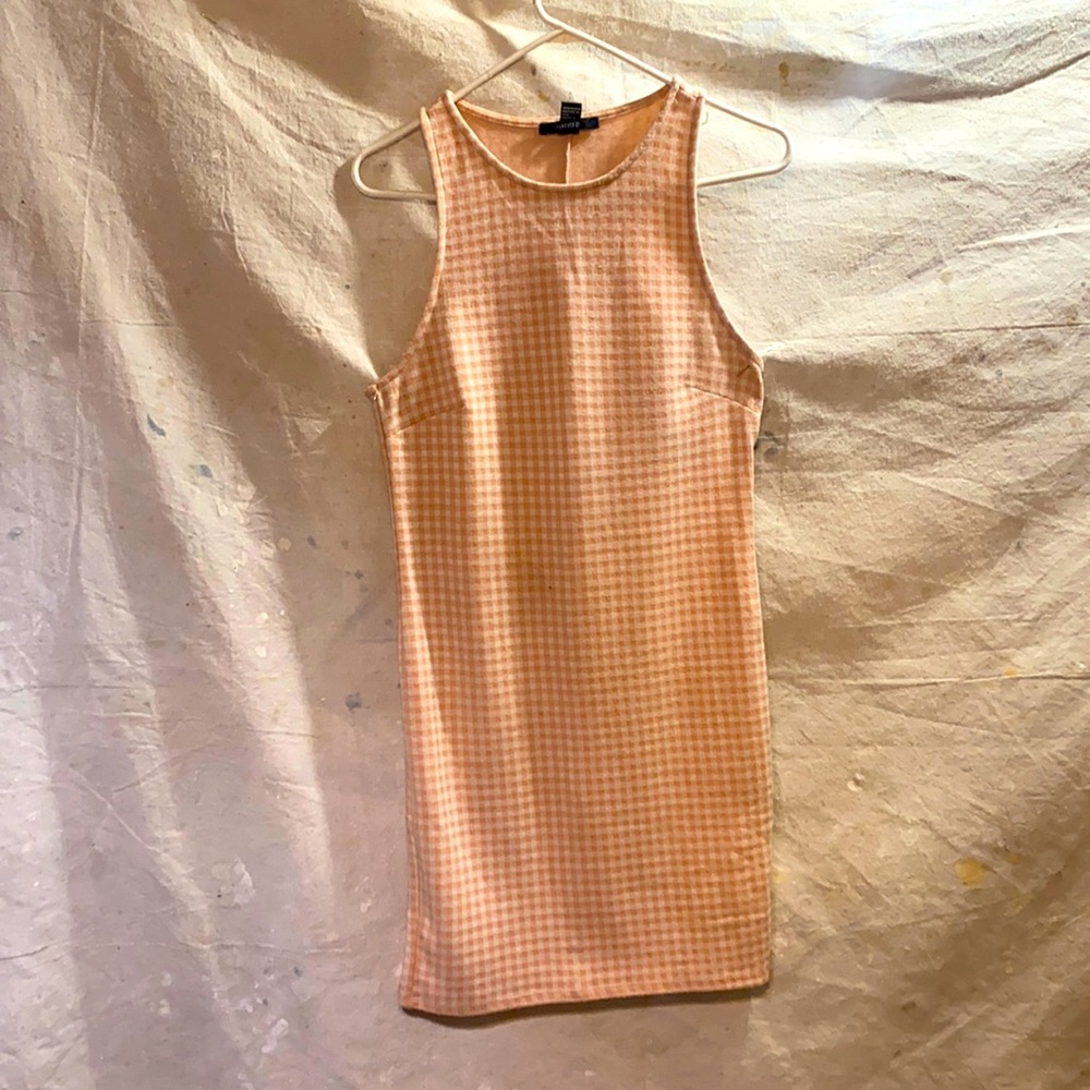 This may be my favorite dress. Pink & white gingham (squares) from forever 21.